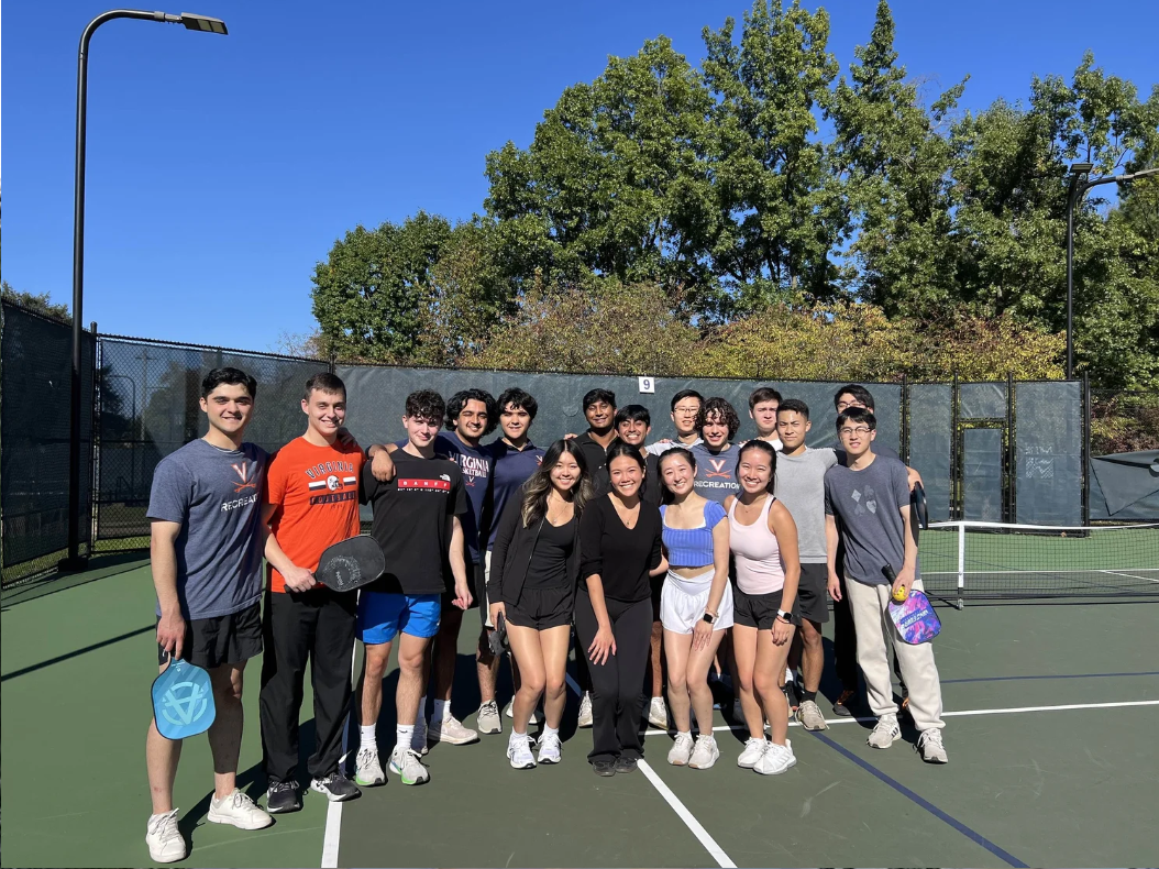 GMG members on tennis court